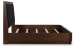 Dilenno - Dark Brown - King Upholstered Panel Bed