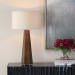 Mccaffrey - Tapered Burl Table Lamp - Woodtone