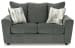 Stairatt - Loveseat - Gravel
