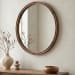 Alcott - Accent Round Mirror Small - Walnut