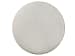 Lindon - Round Cocktail Table With Gray Upholstered Top & Casters - Belgian Wheat