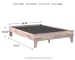 Neilsville - Whitewash - Full Platform Bed