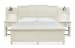 Willowbrook - Queen Wall Panel Bed And 2 Nightstands, Drawer Dresser With Landscape Mirror - Egg Shell White