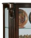 PFC Curios - Distinguished Carved 3 Shelf Curio Cabinet - Cherry Brown