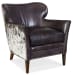 Kato - Leather Club Chair With Salt Pepper HOH