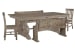 Tinley Park - Extendable Rectangular Dining Table With 2 Benches And 2 Side Chairs - Dove Tail Gray