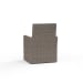 Coronado - Dining Chair, With Self Welt - Canvas Flax / Dark Brown