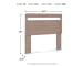 Flannia - Gray - Full Panel Headboard
