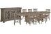 Tinley Park - Extendable Rectangular Dining Table With 8 Side Chairs And Server - Dove Tail Gray