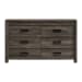 Eleanor - 6-Drawer Dresser - Mocha Gray