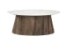 Opal - Coffee Table - Dark Brown / White