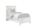 Bonanza Mansion Bed with Storage Footboard White Twin