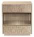 Geometry - Nightstand - Polished Limestone