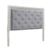 Reflections - King Upholstered Panel Headboard With Lights - White