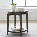 Penton - Oval Chair Side Table - Dark Brown