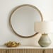 Landry - Round Mirror - Light Wood