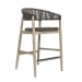 Dermott - Outdoor Counter Stool - Brown / Dark Gray