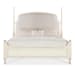Americana - King Upholstered Poster Bed - White