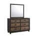 Harlington - Full Panel 6 Piece Bedroom Set - Dark Chocolate