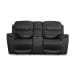 Crew - Power Reclining Loveseat With Console, Power Headrests & Lumbar - Raven