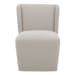 Cormac - Rolling Dining Chair Performance Fabric - Helio Oyster