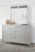 Olivet - Silver - 4 Pc. - Dresser, Mirror, King Panel Bed