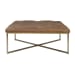 Hamilton - Square Upholstered Ottoman - Chestnut