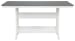 Transville - Gray/white - Rect Counter Table W/umb Opt
