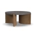 Eclipse - Round Coffee Table - Light Brown / Dark Gray