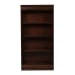 Brayton Manor - Jr Executive Bookcase With Adjustable Shelves - Dark Brown