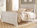 Willowton - King Sleigh Bed - Whitewash