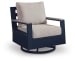 East Beach - Swivel Glider Chair With Cushion - Blue