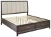 Brueban - Rich Brown / Gray - King Panel Bed With 2 Storage Drawers