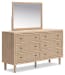 Cielden - Two-Tone - 6 Pc. - Dresser, Mirror, Chest, King Panel Bed