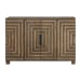 Layton - Geometric Console Cabinet - Light Brown