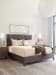 Park City - Talisker Upholstered Bed 6/6 King - Dark Brown