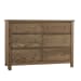 Fundamentals - 6 Drawer Dresser - Natural