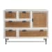 5-Drawer Accent Chest With Cabinet - White