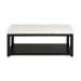 Marcello - Rectangular Coffee Table With Casters - White