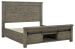 Brennagan - Gray - 5 Pc. - Dresser, Mirror, California King Panel Bed Footboard Storage