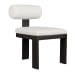 Bolster Back - Outdoor Dining Chair - White