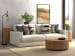 Trevor - 2 Piece Extra Deep Oversized Sofa - Chalk
