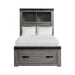 Wade - Youth Twin Platform Storage Bed - Black Finish