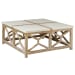 Catali - Stone Coffee Table - White & Light Brown