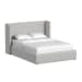 Angeline - Complete Queen Non-Storage Bed - Gray Fabric