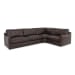 Thurlow - 3 Piece Right Modular Sectional - Espresso Brown