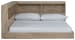 Oliah - Natural - Full Bookcase Storage Bed