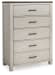 Darborn - Gray / Brown - Five Drawer Chest