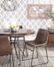Centiar - Two-tone Brown - 5 Pc. - Dining Room Table, 4 Upholstered Side Chairs