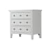 Heron Cove - Relaxed Traditional Chalk White Three Drawer Nightstand - Chalk White